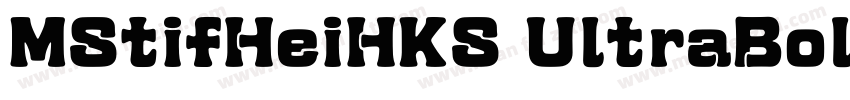 MStifHeiHKS UltraBol字体转换